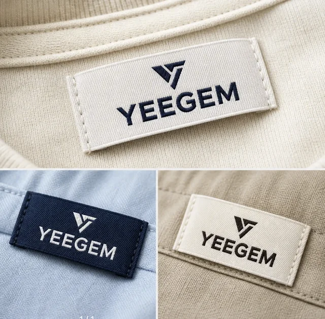 Woven brand labels — example 1