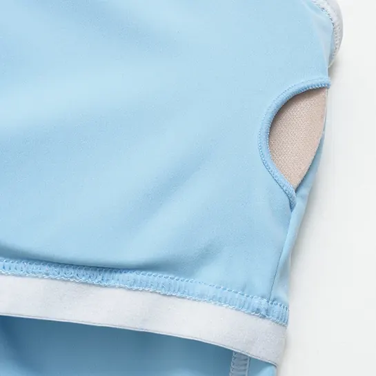 YEEGEM YGBX4506 light blue halter top inner pad opening