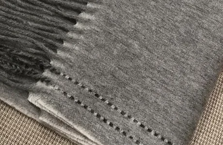 Fringed scarf — Fringe detail