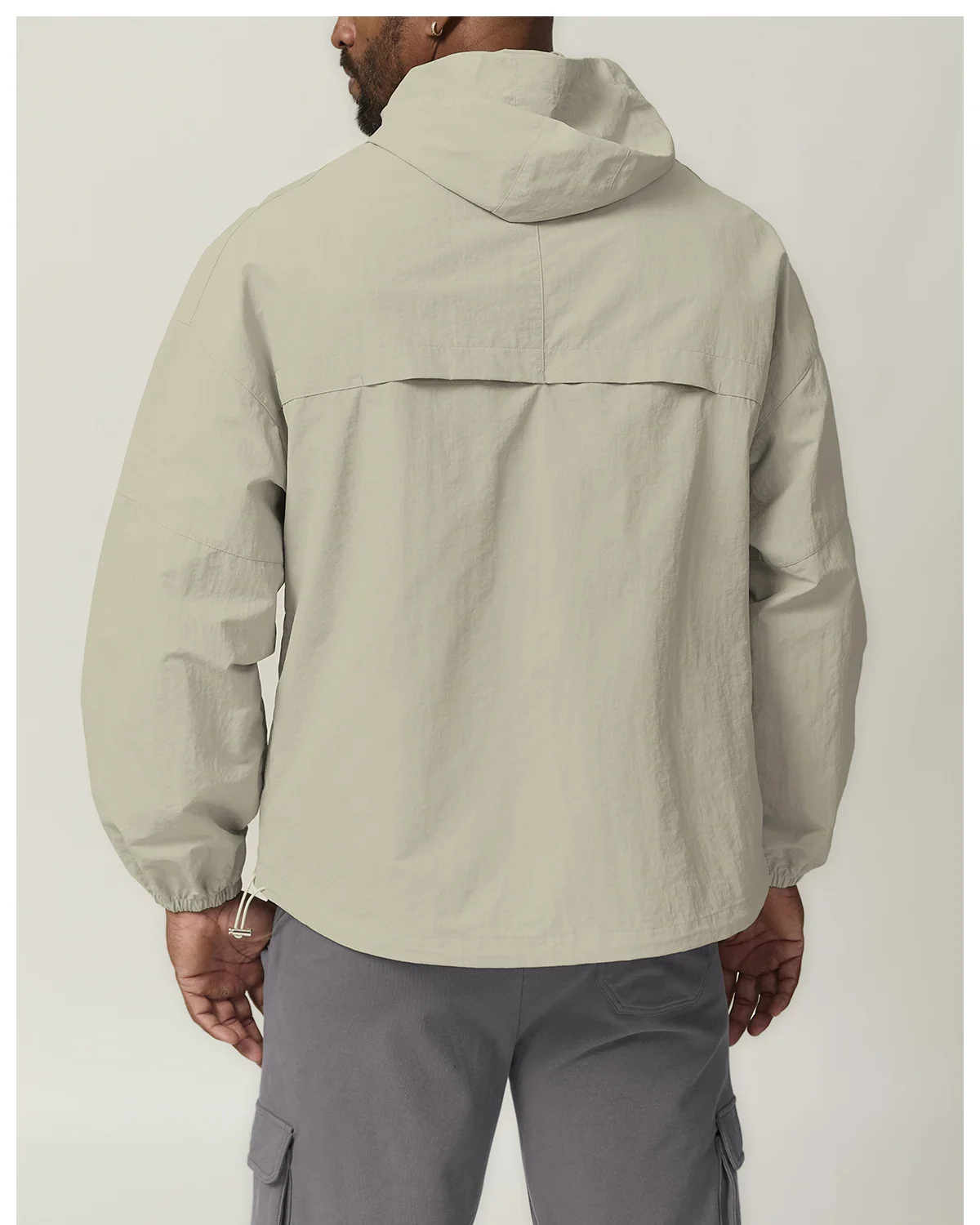 Hooded outdoor jacket — Back reference