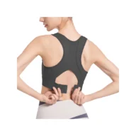 YEEGEM YG2746 adjustable racerback running bra, black back