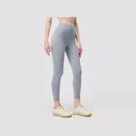 YEEGEM YGCK16 supportive high-waist training leggings, light gray front