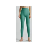 YEEGEM YGCK219 soft-touch high-waist yoga leggings, emerald front