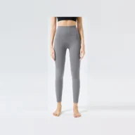 YEEGEM YGCK219 soft-touch high-waist yoga leggings, gray front