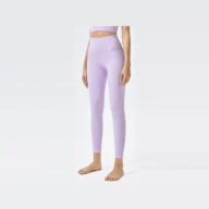 YEEGEM YGCK219 soft-touch high-waist yoga leggings, lilac front