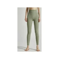 YEEGEM YGCK219 soft-touch high-waist yoga leggings, olive front