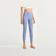 YEEGEM YGCK219 soft-touch high-waist yoga leggings, periwinkle front