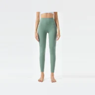 YEEGEM YGCK219 soft-touch high-waist yoga leggings, sage front