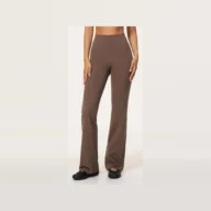 YEEGEM YGCK5061 high-waist flare yoga pants, chocolate — color reference
