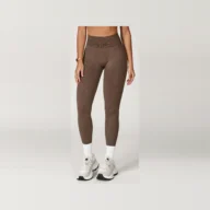 YEEGEM YGCK5064 washed seamless sculpting leggings, brown front