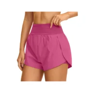 YEEGEM YGDK2136 lightweight running shorts, berry pink front
