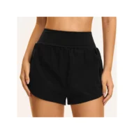 YEEGEM YGDK2136 lightweight running shorts, black front