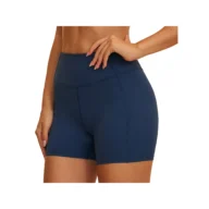 YEEGEM YGDK5575 high-waist biker shorts, navy — color reference