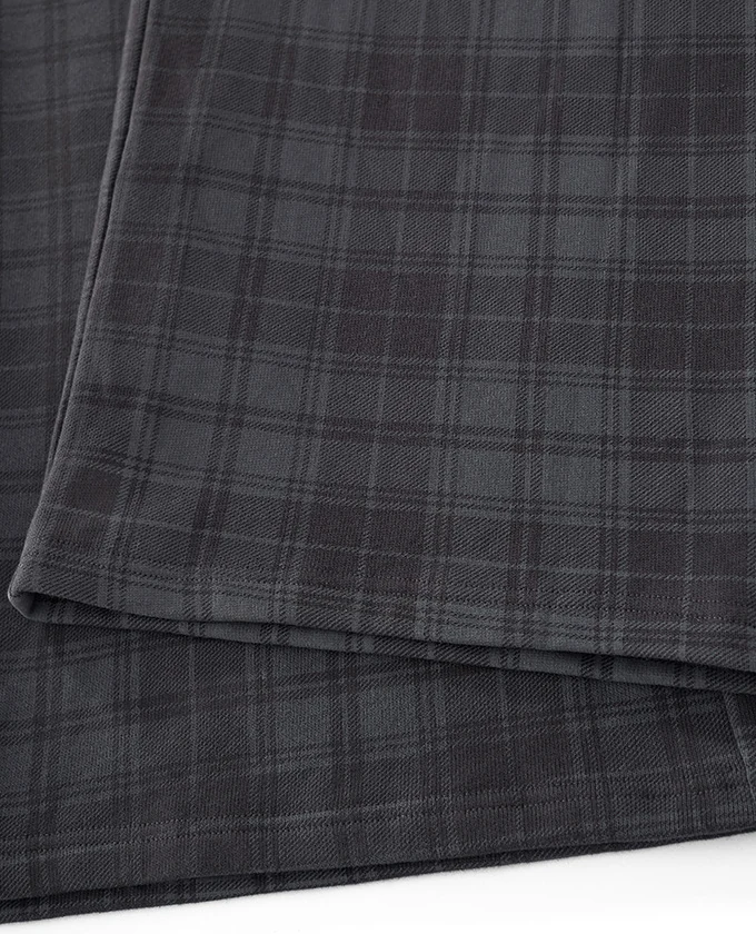 YEEGEM YGDK8664 plaid hem