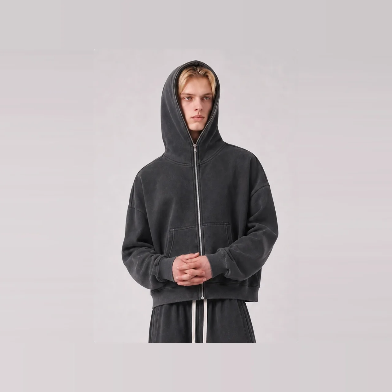 YEEGEM YGL945 washed black front