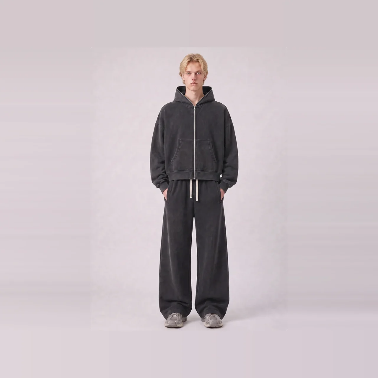YEEGEM YGL945 washed black full styling view