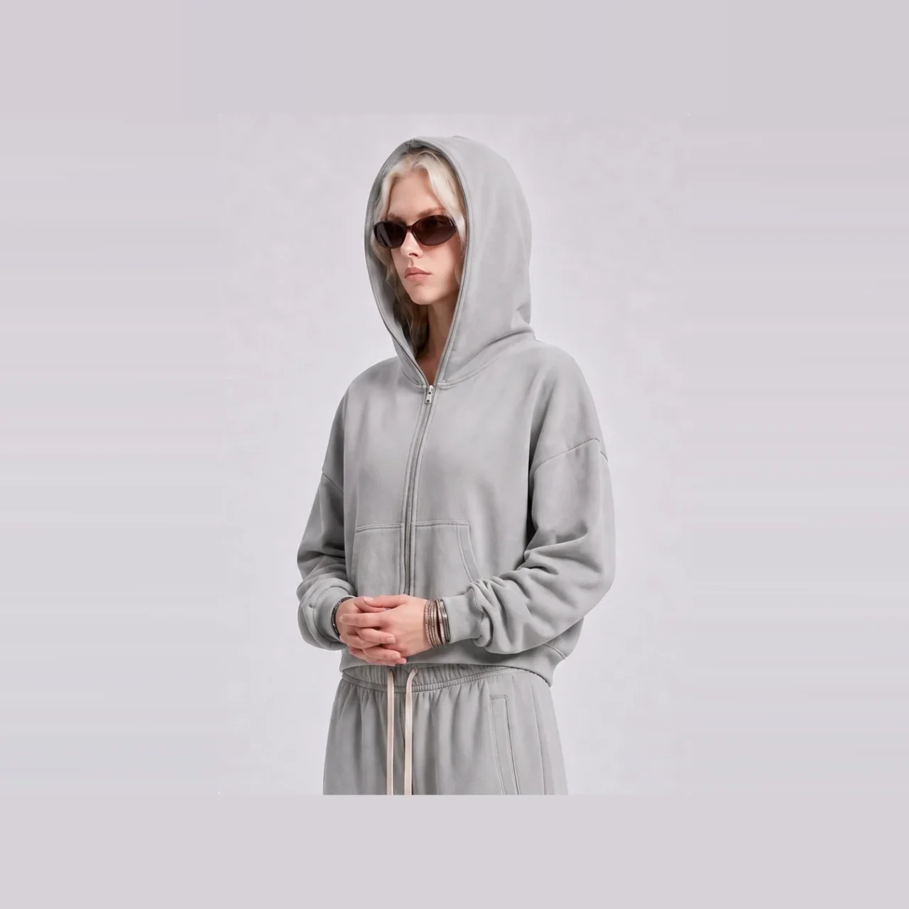 YEEGEM YGL945 washed gray front