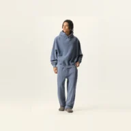 YEEGEM YGM8305 / YGK7305 washed blue front — coordinated set