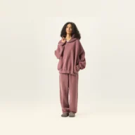 YEEGEM YGM8305 / YGK7305 washed rose red front — coordinated set