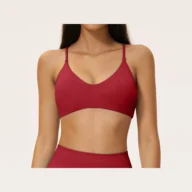 YEEGEM YGWX5112 y-back strappy yoga bra, red — color reference
